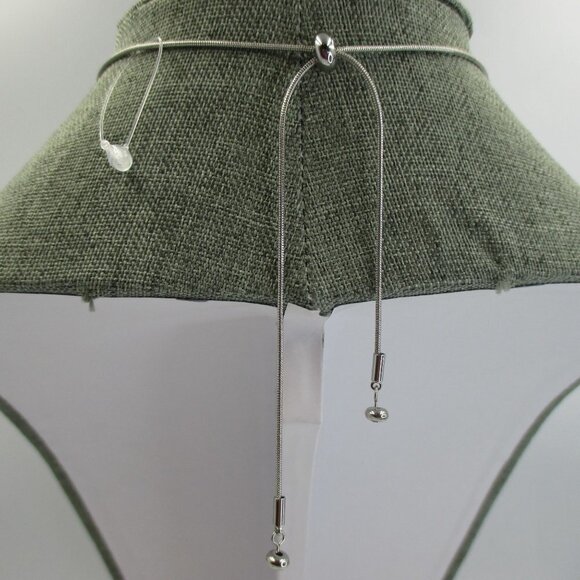 Chico's Black Crystal Mix Adjustable Bold Necklace NEW - Picture 10 of 10